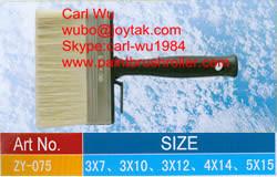 Wholesale Natural bristle Chinese bristle synthetic mix shed fence ceiling wall paint brush wood plastic handle 4 inch WB-027 from china suppliers