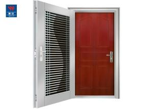 Wholesale Fancy Exterior Stainless Steel Security Doors Wooden Steel Door from china suppliers