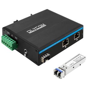 Wholesale 20KM 2 Port Network Industrial Gigabit Fiber Switch With 1 LC Connector Outdoor from china suppliers