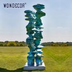 Large Abstract Rockery Bronze Garden Sculpture Metal Casting