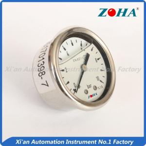 Wholesale Oil Filled Center Back Mount Pressure Gauge Multi Dial Diameter Customized from china suppliers