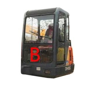 Wholesale DAEWOO DH55 Excavator Windshield Front Glass Tempered from china suppliers
