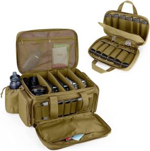Wholesale Pistol Hand Gun Small Custom Gun Bag Waterproof Khaki Magazine Storage 16x12x9&quot; from china suppliers