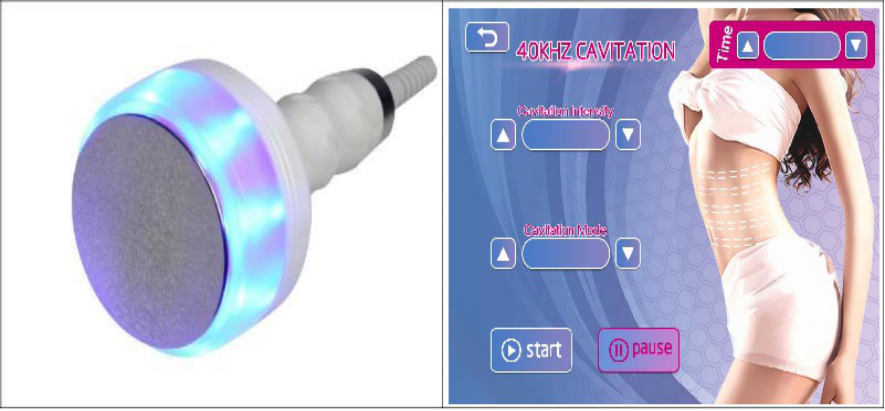 Effective 40k Ultrasonic Vacuum Cellullite Reduction Machine For Body Slimming