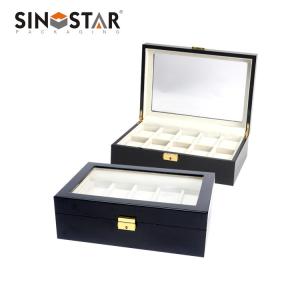 Wholesale Individual Compartments Wooden Watch Box for Organization Watch Protection from china suppliers