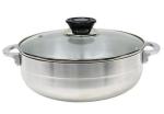 Aluminium Caldero Pot with Glass Cover and bakelite knob.