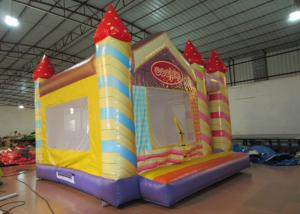 Wholesale Waterproof Funny Inflatable Jump House 5 X 5m , Kids Bounce House Silk Printing from china suppliers