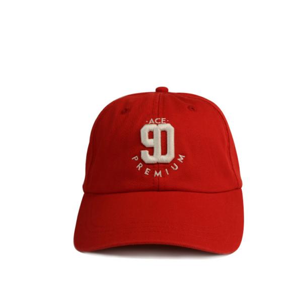 Quality Sublimation Wool Baseball Sports Dad Hats With Logo 3d Embroidery Red for sale