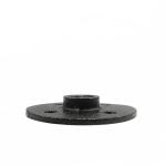 Decorative Black Malleable Iron Floor Flange Four Holes For Shelf