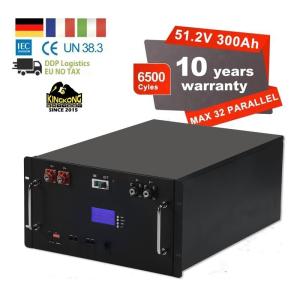 Wholesale OEM 51.2V 15Kwh Solar Inverter LFP4 LiFePO4 Battery Pack 48V 300Ah for Parallel Max 32 Parallel from china suppliers