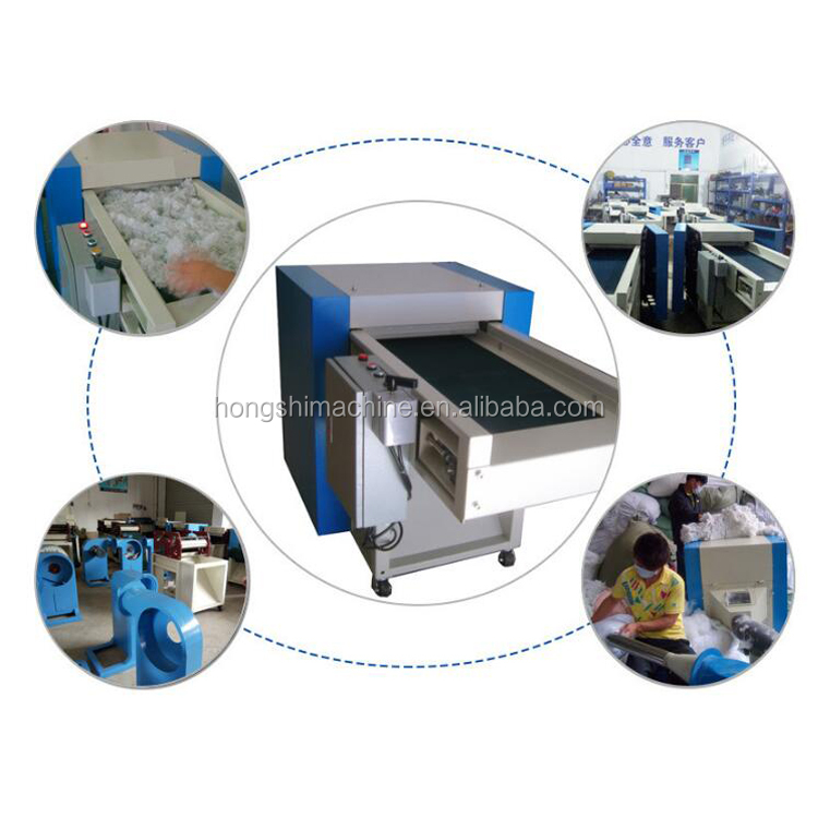 fiber opening and pillow filling machine