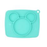 BPA Free Silicone Divided Plate Portable Non Slip For Children Babies