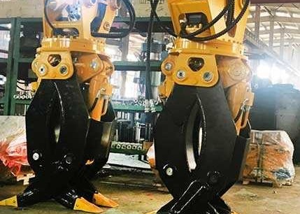 Forestry Industry Excavator Log Grapple PC270 Hydraulic Q355