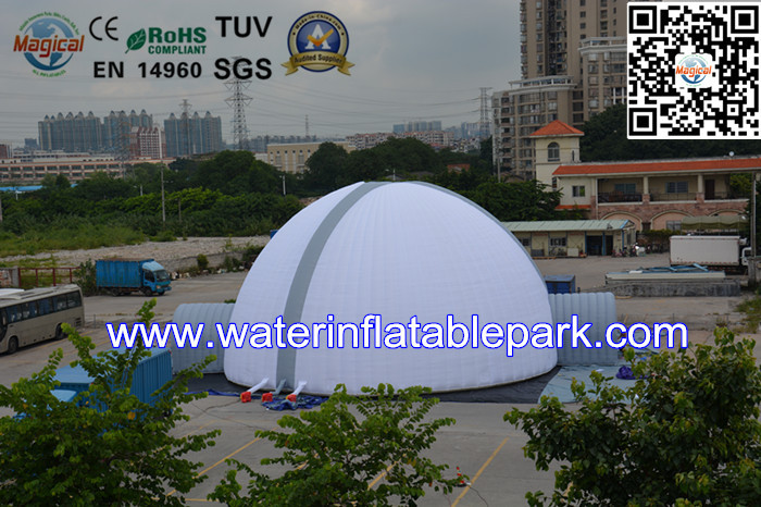 Large White Inflatable Tent Events With Two Doors , Inflatable Dome Tent For Party