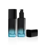 Square 100ml Cosmetic Packaging Set 50g Frosted Black Painting