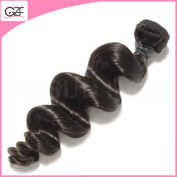26 inch Virgin Hair The Usa Hair Extensions Natural Color Loose Wavy Brazilian