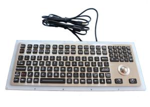 Wholesale Black Ruggedized Industrial Metal Keyboard 116 Keys IP67 Waterproof from china suppliers