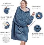 Various Colors Hooded Wearable Blanket As Birthday Gifts For Women