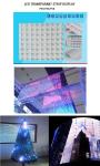 transparent full color outdoor flexible led strip curtain video display