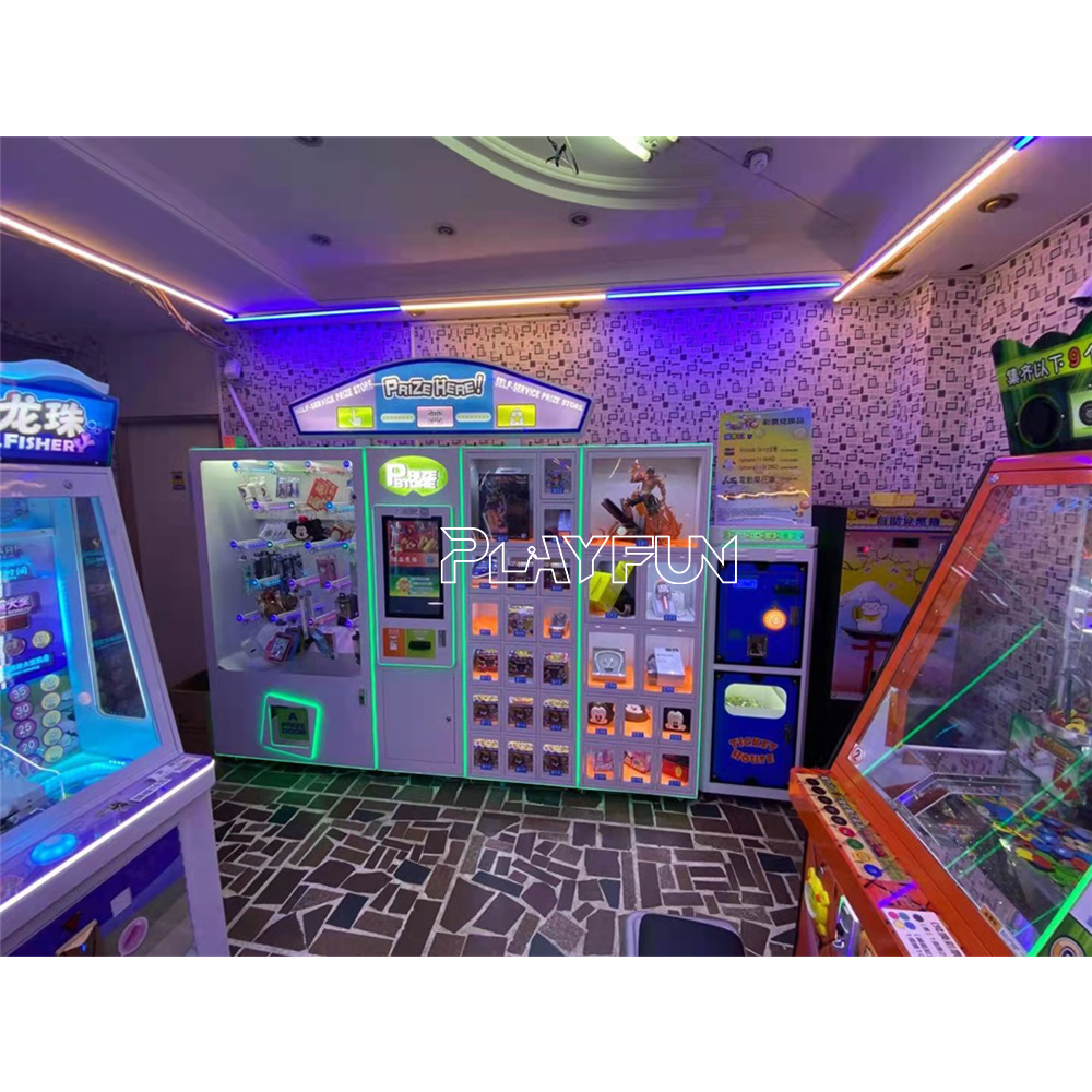 Playfun Hot Sale Shopping Center Coin Operated Arcade Toy Prize Hut Store Vending Ticket Radeem Redemption Game Machine