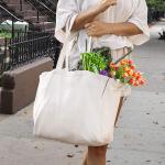 Natural Color 100% Organic Cotton Canvas Tote Bag