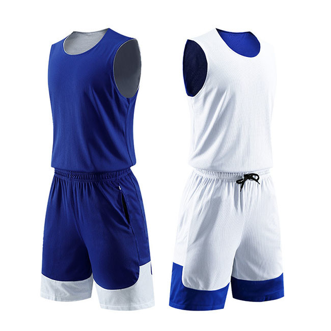 Double Sided Football Training Tracksuits Black Red White Reversible Basketball Jerseys