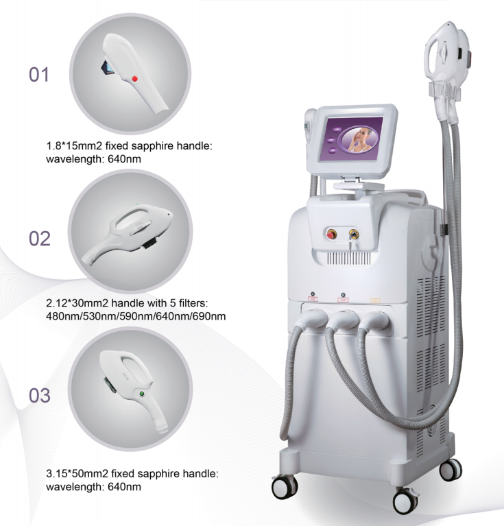 Multifunctional Laser SHR IPL Machine 4000w Output Power For Beauty Salon