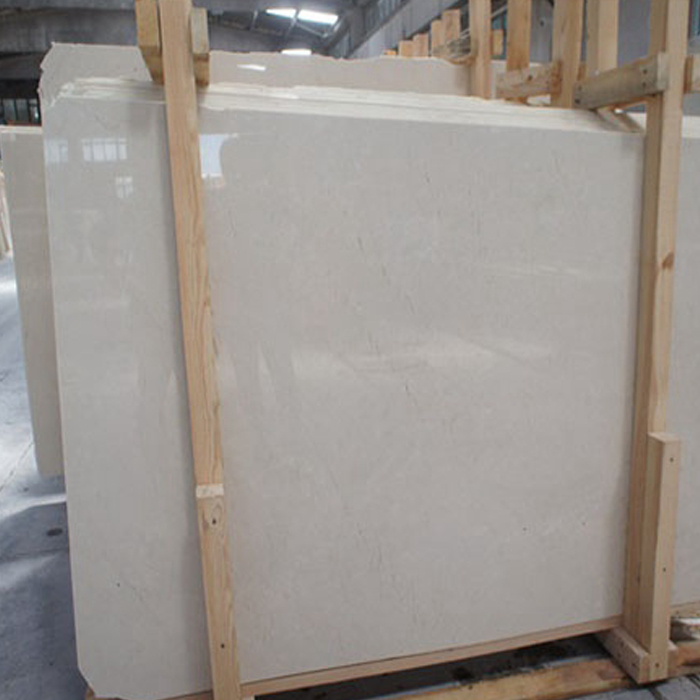 Durable Polished Faux Latte Beige marble Stone Slab 2.73 G/Cm3 Bulk Density