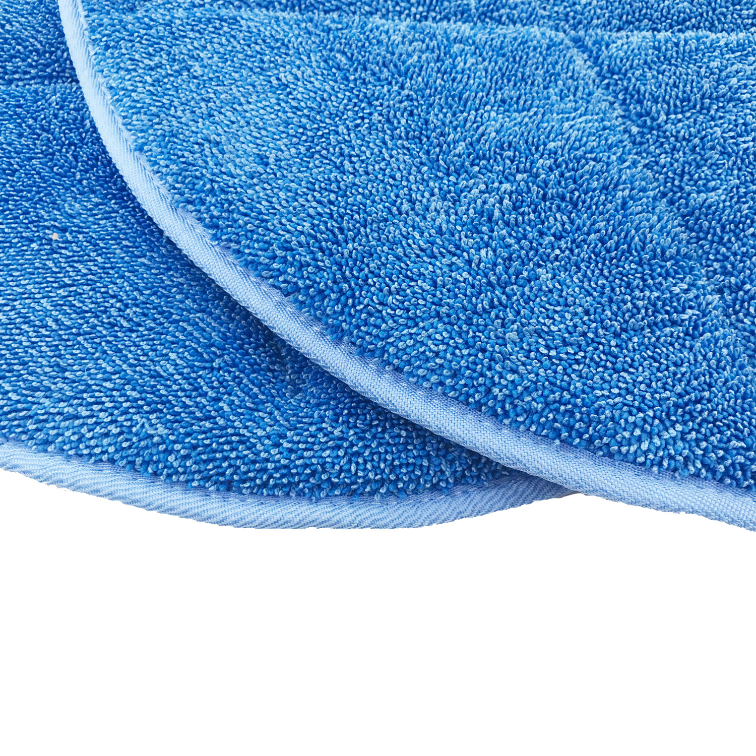 48cm Diameter Blue Microfiber Wet Mop PadsTwist Yarn Round Shape