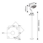 25W 5V HIgh Bright LED Solar Garden Lights Outdoor Waterproof lamp With 32000mah