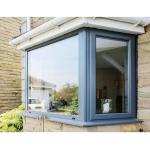 Burglarproof Aluminum Casement Windows With Flyscreen Georgian Bar Glass Bay
