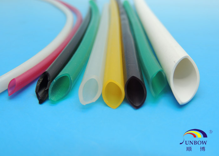 Heat Resistant Custom Extrusion Silicone Rubber Tube 200C Black Clear White