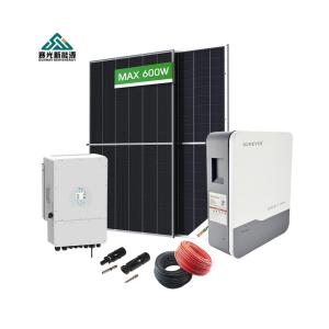 Wholesale 8kw 10kw 12kw Home Hybrid Solar Power System with Deye Growatt Afore Storage Inverter from china suppliers
