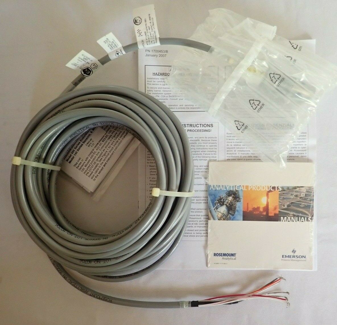 EMERSON 400-12-50 CONDUCTIVITY SENSOR BODY 316 STAINLESS STEEL VACUUM 1.6 IN. HG