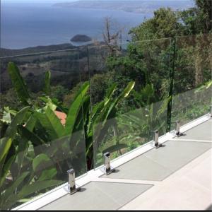 Wholesale Mirror / Polished Glass Deck Railing Systems , Outdoor Glass Panel Railings from china suppliers