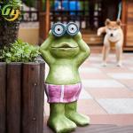 Solar Frog Light Outdoor Resin Animal Decoration Resin Crafts Garden Yard Garden