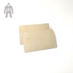 Stainless Titanium Aluminium Business Cards , Square Aluminium Visiting Card