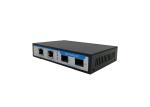 Single Mode Fiber Optic Switch 2 RJ45 2 SFP Ports Auto Negotiation 5% - 90%