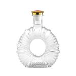 Hot Stamping Luxury Glass Whisky Bottle with Aluminum Plastic PP Collar Material