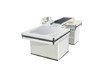 Wholesale Anti Rust Automatic Conveyor Belt Checkout Counter / Boutique Cashier Counter from china suppliers