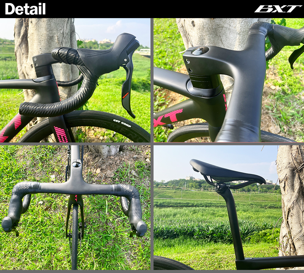 700C Aero Shaping Carbon Fiber Road Bike With Shimano Group Set