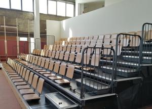 Wholesale Mobile Wood Telescopic Gym Bleachers Motorized Retractable Stadium Seating from china suppliers