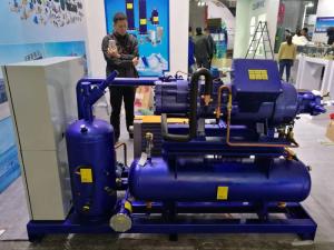 Wholesale Air Cooled Industrial Refrigeration Compressors Unit Screw Type 40HP CE Approval from china suppliers