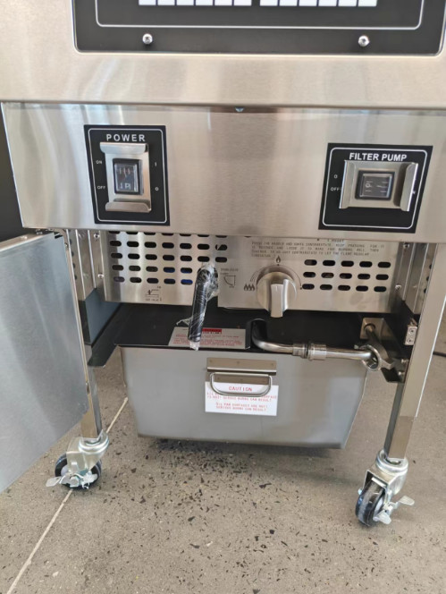 Auto Lift&Down One Pot Two Baskets Gas Heating Chips Open Deep Fryer