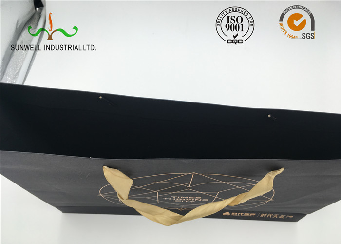 Hand Length Handle Cardboard Shopping Bags Industrial Use FSC Certified