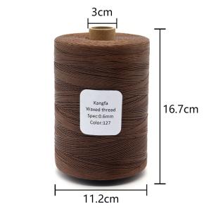 Wholesale Polyester/ Waxed 150D/16 Color Hand Sewn Flat Wax Thread for Leather Goods Material from china suppliers