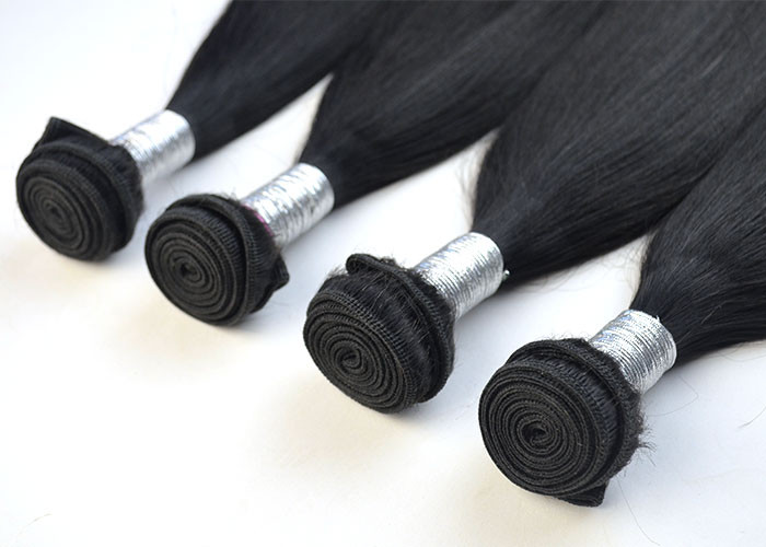 Fashion 6A 100% Peruvian Virgin Hair Straight Peruvian Hair Bundles Black 18 Inch