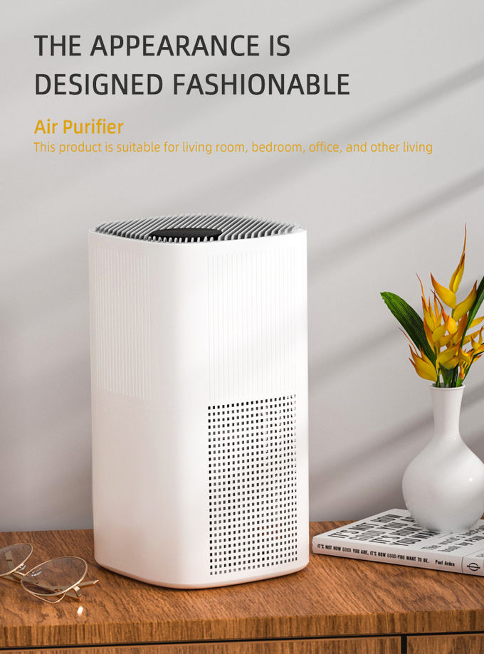 200m3/H 24W PM2.5 Display Hepa Air Purifier Dust Sensor