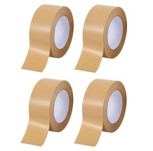 Wholesale 3'' Width Kraft Paper Tape Packing Tape Reinforced Water Activated Gummed Tape from china suppliers