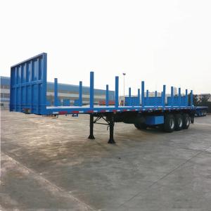 Wholesale Wood Lumber Log Transportation 45ft BPW Flatbed Semi Trailer from china suppliers